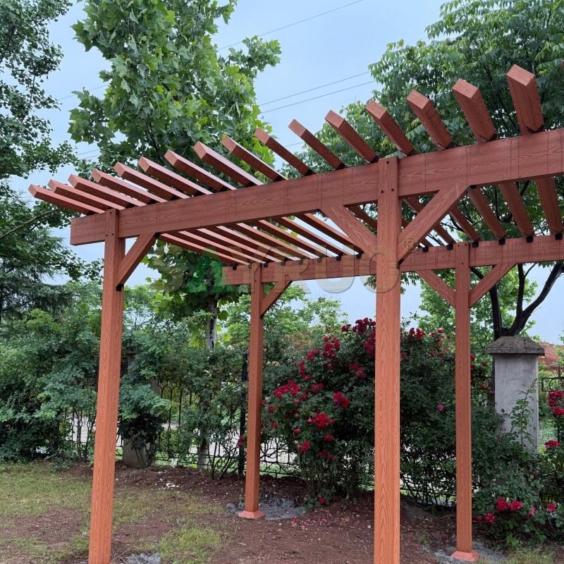 Pergola in WPC per giardini esterni - SAYRUO